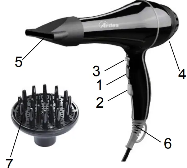 Ardes-ARM355D-Stylo-Pro-Professional-Hair-Dryer-fig-1