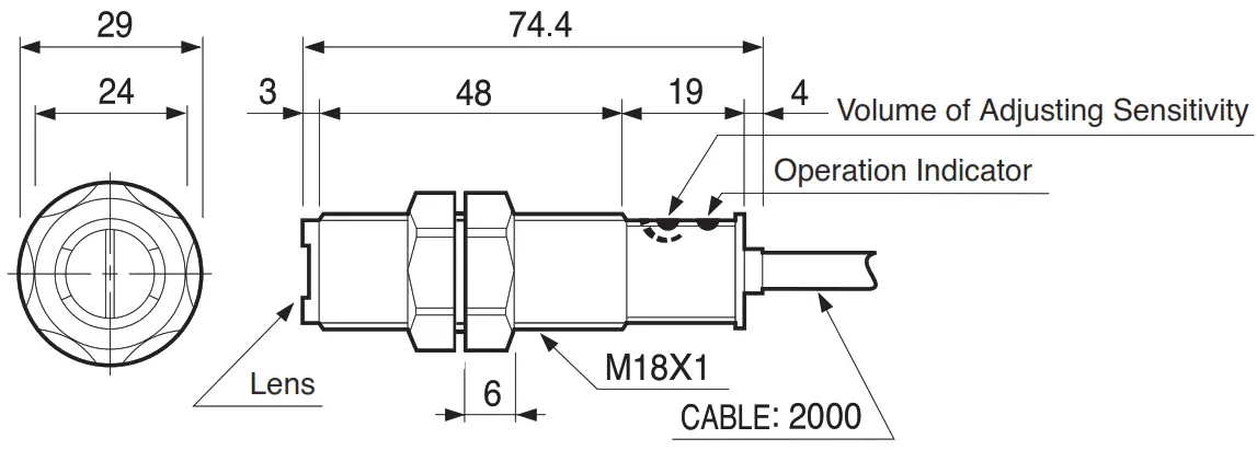 HANYOUNG NUX PR Series Photo Sensor - Plastic case