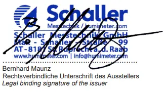 Schaller LF-TD 180 Air Humidity Transmitter - signicher