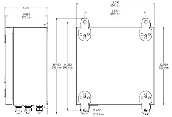 AutoJet Zone Control Panels - PANEL DIMENSIONS2