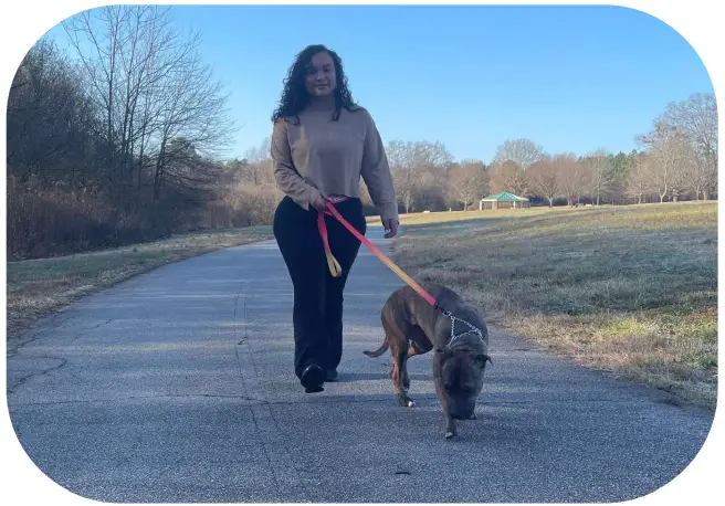 Uniq Pals Hands Free Dog Leash - support and control