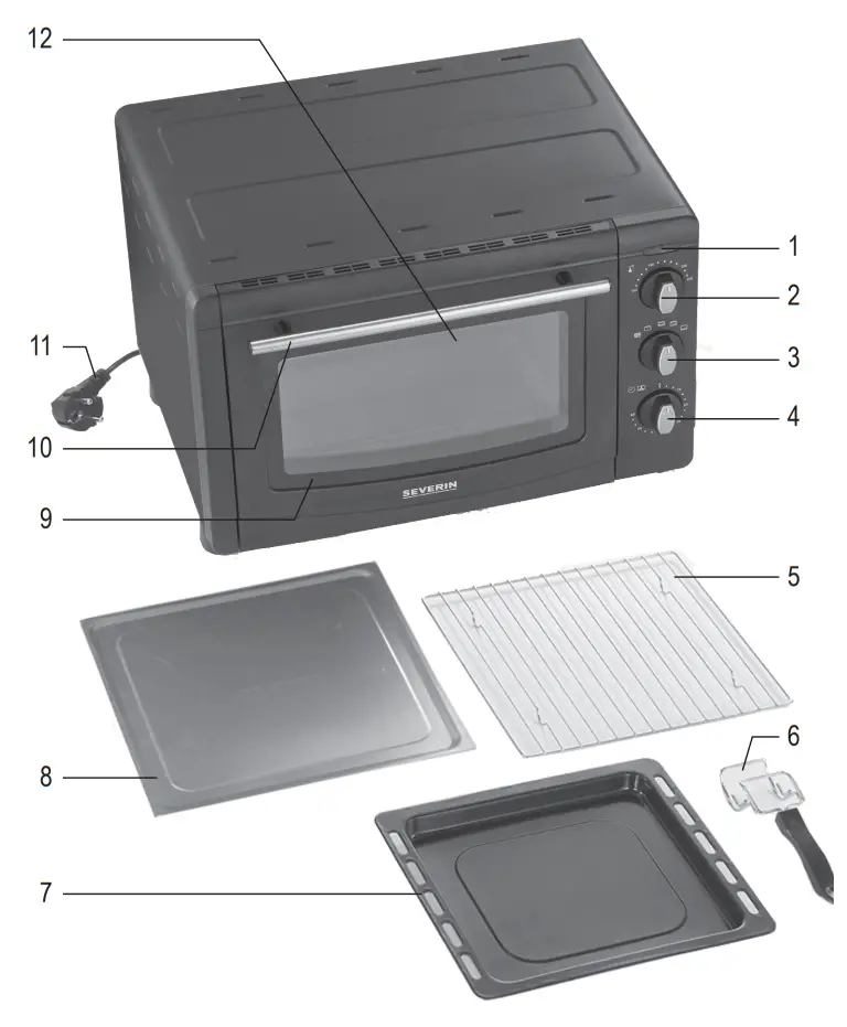 Severin TO 2067 Toast and Baking Oven - fig