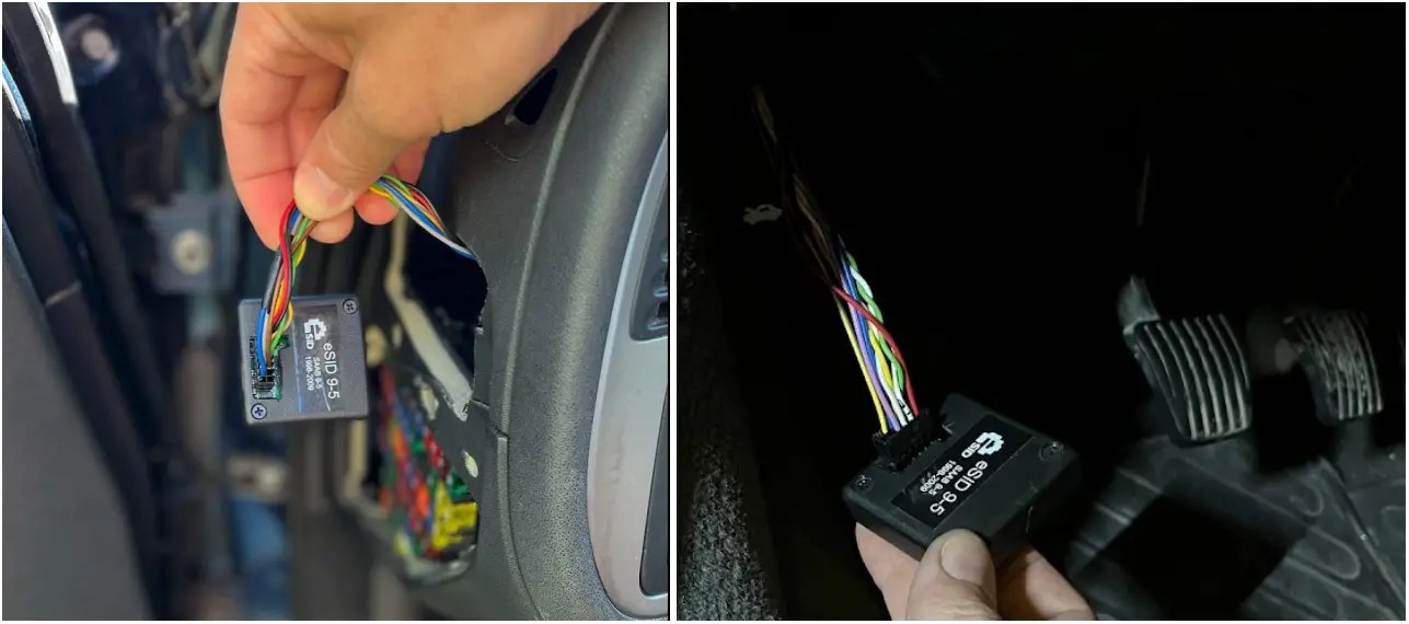 Connecting the cable kit