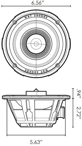 wet sounds Zero Series High-Output Coaxial Speakers - ZERO 6