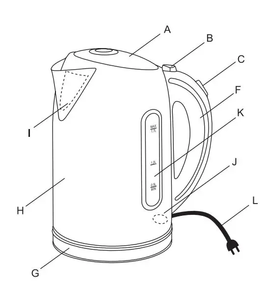 Atlanta ATH-2425 Electric Kettle Instruction Manual - ELECTRIC KETTLE