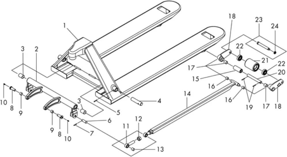 LIFT-RITE LCR55 - CHASSIS DIAGRAM 1