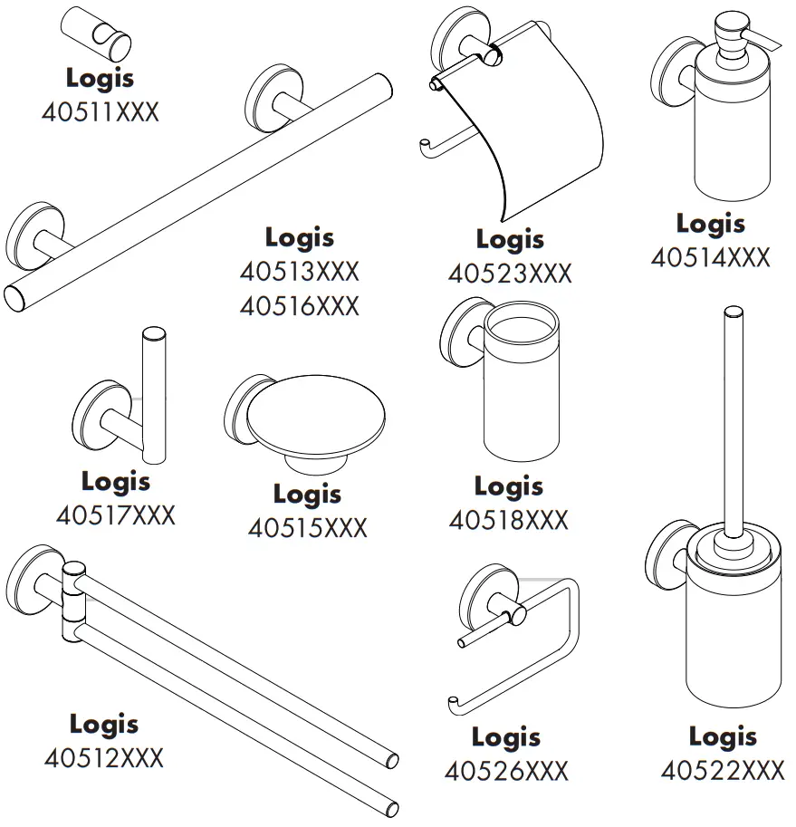 AXOR Logis 40511000 Single Hook Brass