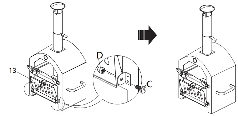 WPPO WKU 2B Garden Oven - Assembly 6