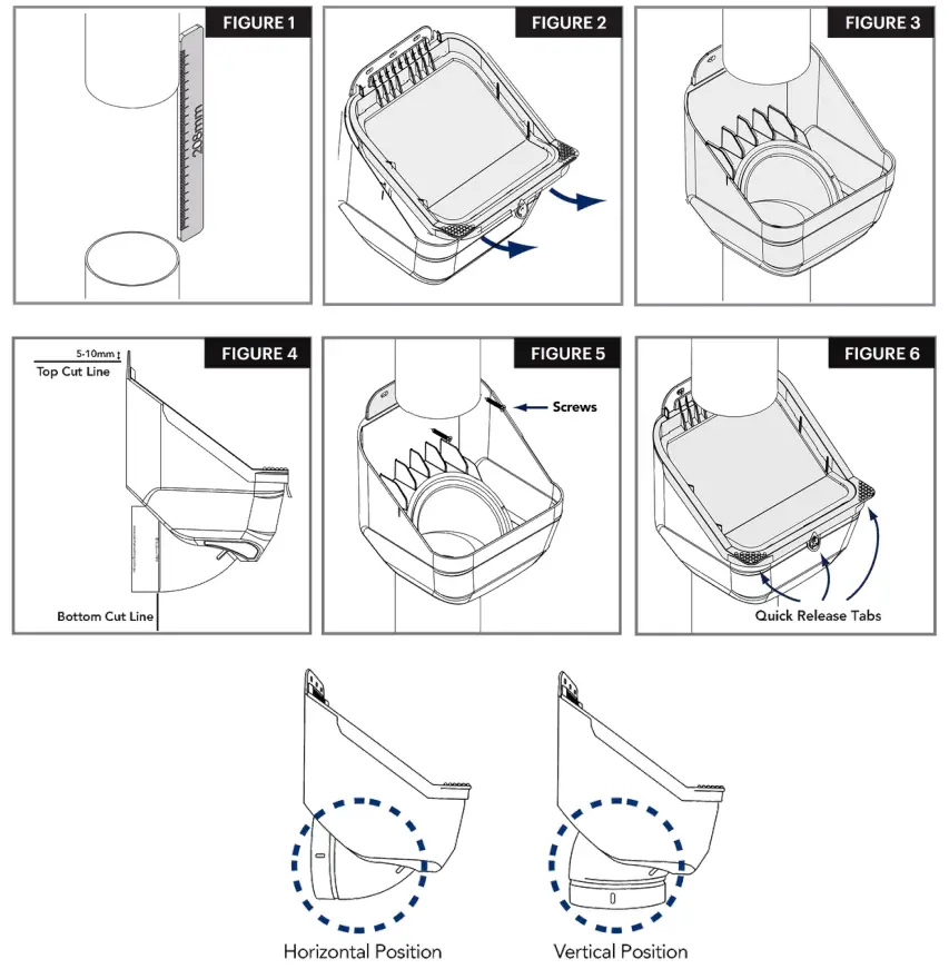 Rain Harvesting RHAD01 Leaf Eater Advanced - Orientations