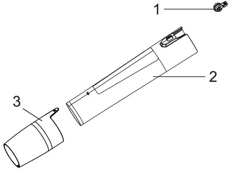 greenworks BLF346 Jet Blower - EXPLODED VIEW
