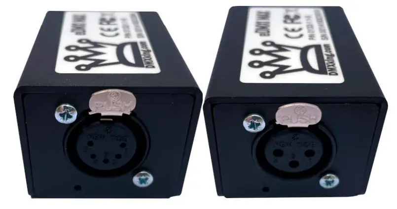 DMXking eDMX1 MAX Ethernet ArtNet sACN DMX Adapter - FRONT VIEW