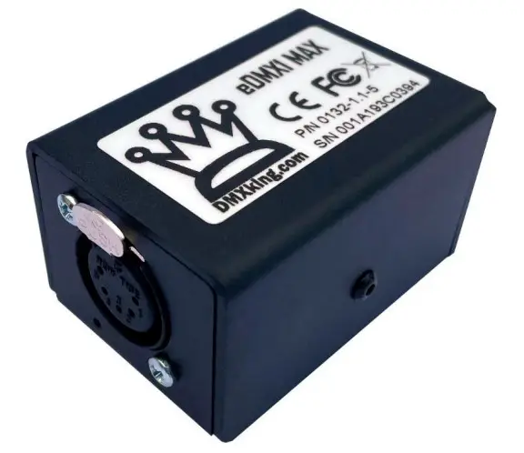 DMXking eDMX1 MAX Ethernet ArtNet sACN DMX Adapter