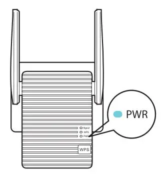 Lazy pro AC1200 Reliable Dual Band WiFi Router - Power on the Repeater