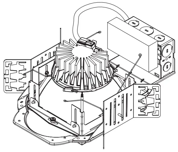 COOPER Lighting LDSQ4B LED Housing LED Reflector Downlight Reflector -