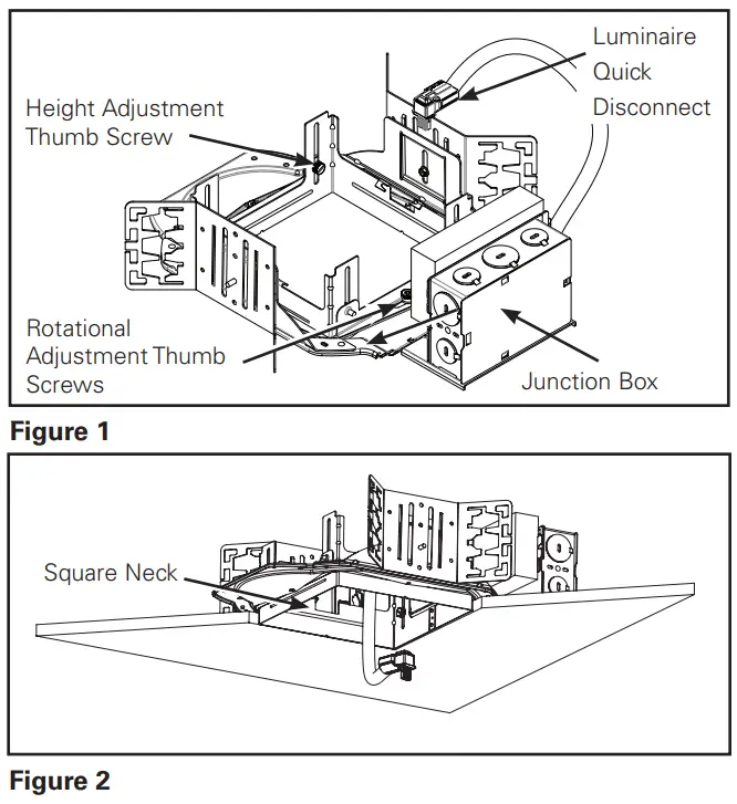 COOPER Lighting LDSQ4B LED Housing LED Reflector Downlight Reflector - Figure 1