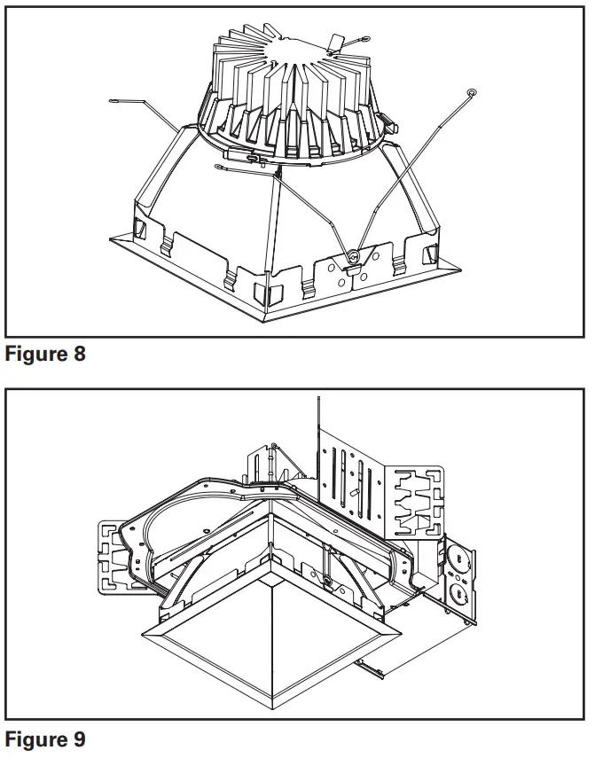 COOPER Lighting LDSQ4B LED Housing LED Reflector Downlight Reflector - Figure 7