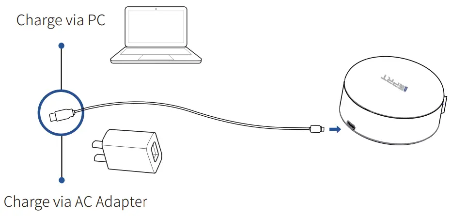 iDPRT Una 11 Portable Label Maker - Battery Charging