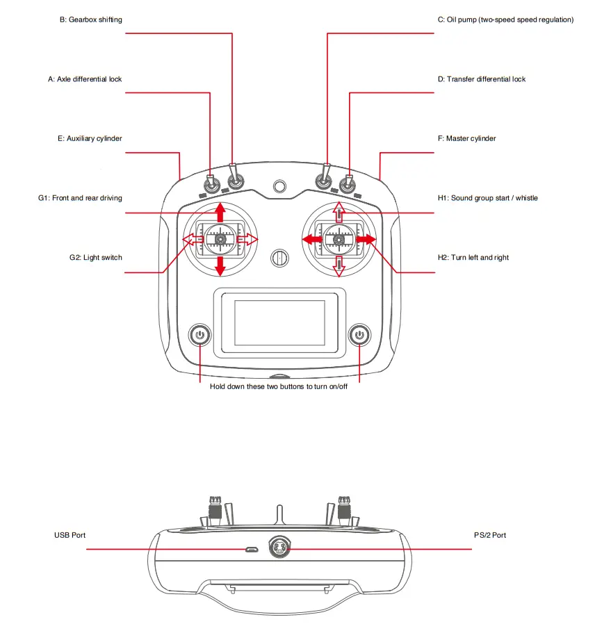 VV JD00064 1 14 8X8 Roll Off Hydraulic Dump RTR Truck - REMOTE CONTROL