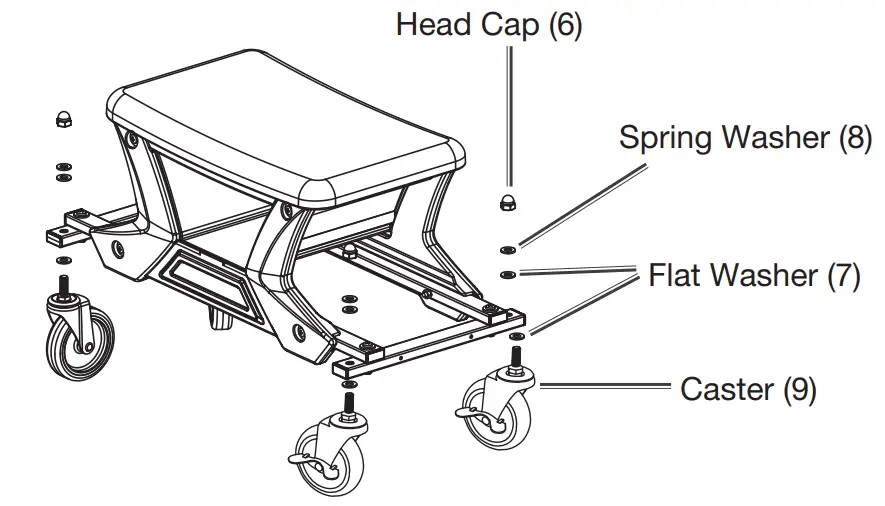 SCA 610994 Detailers Roller Seat - Fig 4