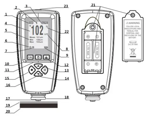 PCE-Instruments-PCE-CT-5000H-Coating-Thickness-Gauge-FIG 2