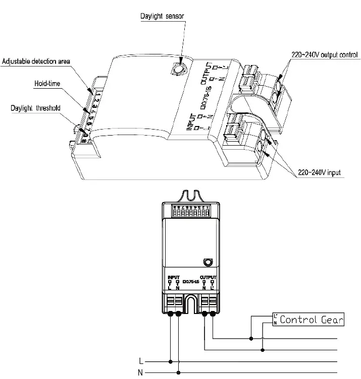 saxby-lighting-77897-Forca-CCT-Microwave-Bulkhead-Light-fig 1