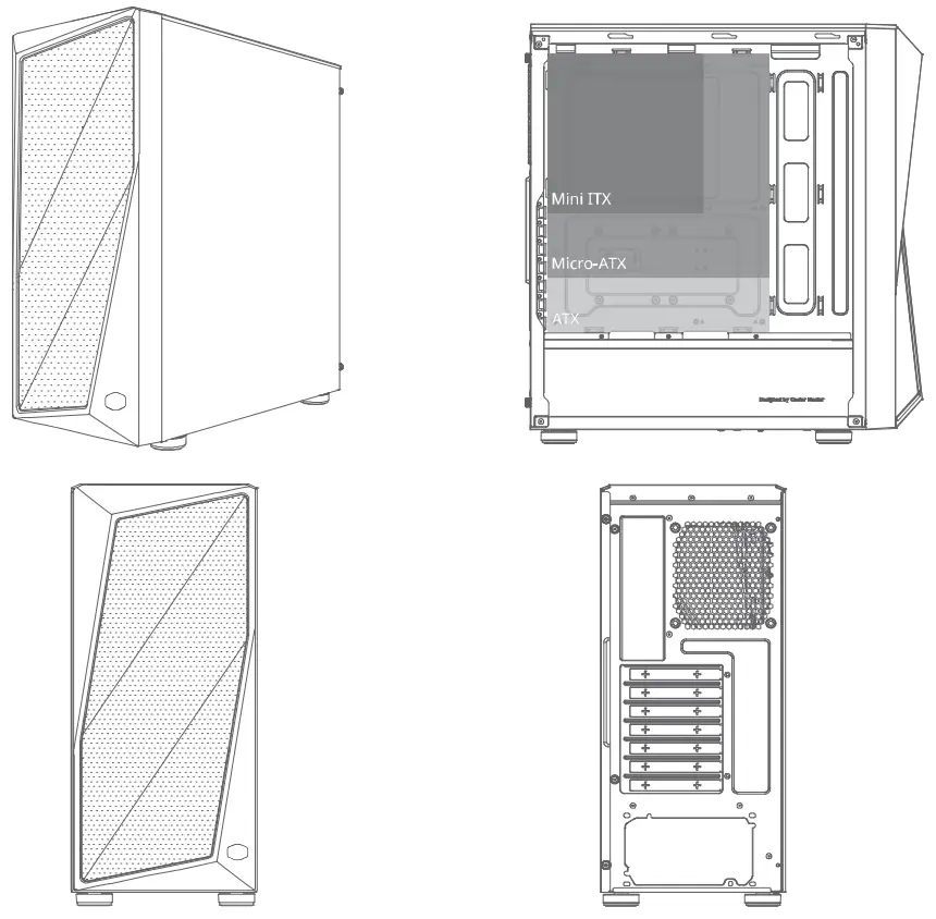 COOLER MASTER CMP 520L ATX PC Case