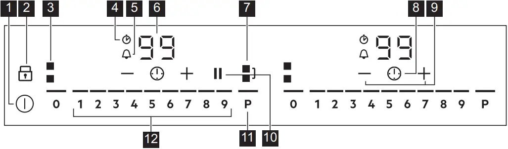AEG IKE42640KB Induction Maxi Sense Hob b2