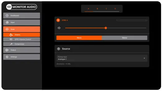 Monitor Audio IA60 4 Installation Amplifiers 2G - Dashboard 1