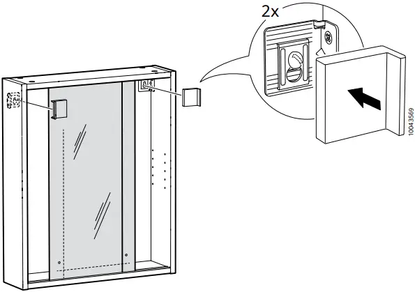 IKEA NYSJON Mirror Cabinet B15