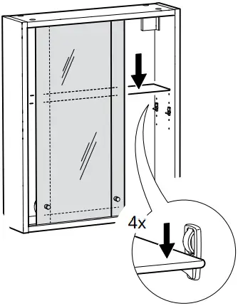 IKEA NYSJON Mirror Cabinet B18