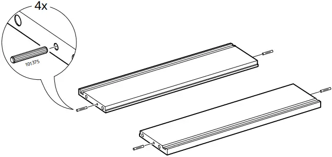 IKEA NYSJON Mirror Cabinet B3