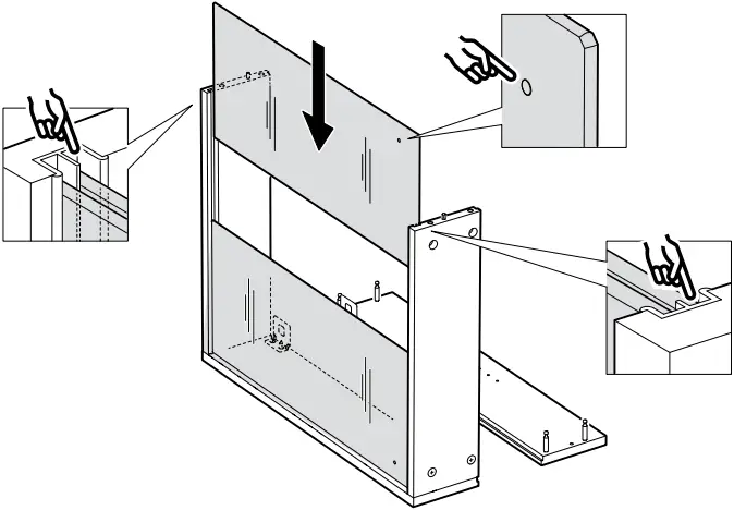 IKEA NYSJON Mirror Cabinet B7