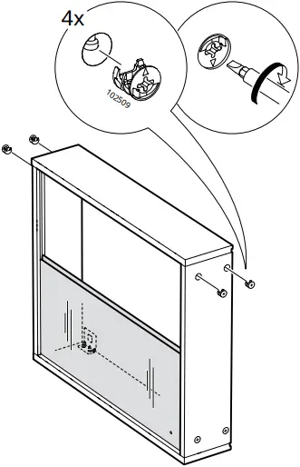 IKEA NYSJON Mirror Cabinet B9