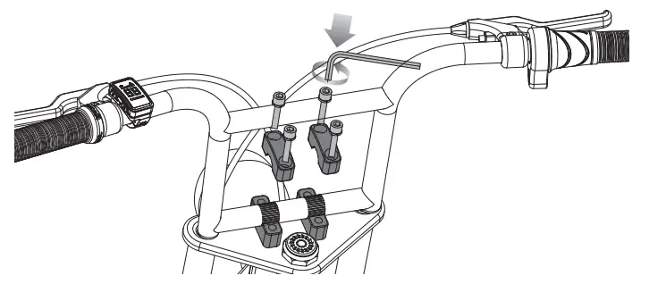 Razor rambler 20 Adult Electric Bike - Handlebars