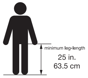 Razor rambler 20 Adult Electric Bike - LEG LENGTH