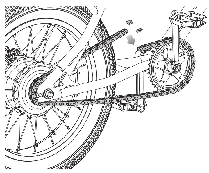 Razor rambler 20 Adult Electric Bike - Replacing the Chain 2