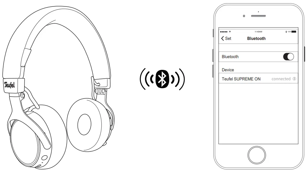 Teufel SUPREME ON Headphone - Pairing