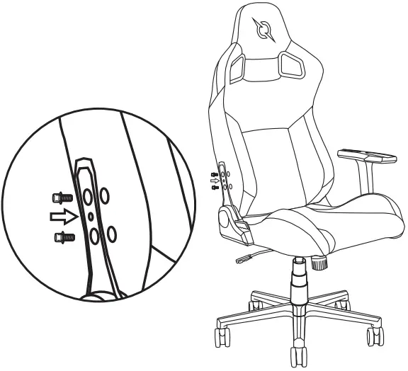 AQIRYS Fenrir Scaun Gaming Chair - screws