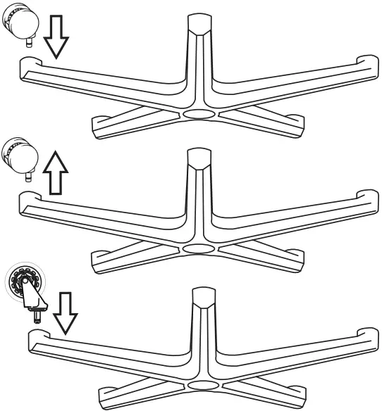 AQIRYS Fenrir Scaun Gaming Chair - wheelbase