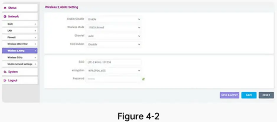 GlocalMe HomeFlex 4G LTE WiFi Router Mobile Hotspot Device - Wireless setting 2