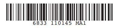 NOVY 6833 Series Pureline Cubic - bar code
