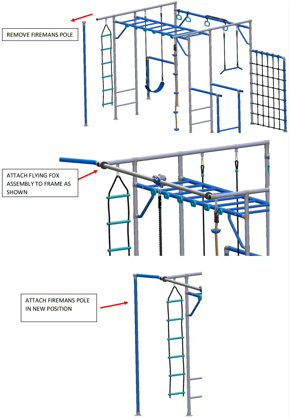 Growplay Monkey Bars FF1 Flying Fox - FIGURE 2
