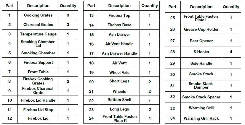 Captiva Designs E02GR016 Charcoal Grill with Offset Smoker-fig-2
