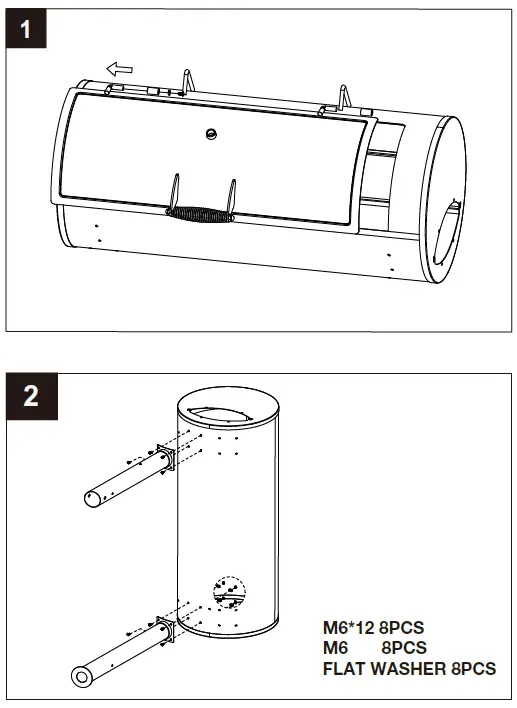 Captiva Designs E02GR016 Charcoal Grill with Offset Smoker-fig-4