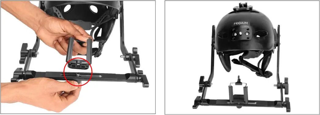 PROAIM P-CSHR-01 Surfer Helmet Rig Setup 13