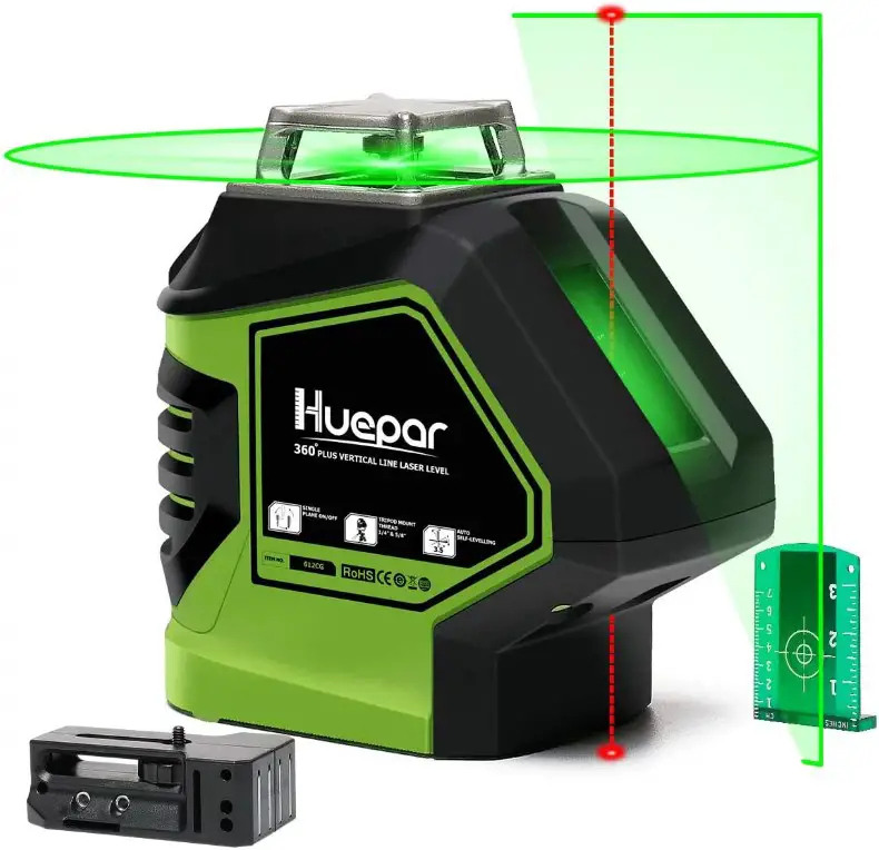 Huepar LS Series 360 Degree Self Leveling Cross Line Laser Level