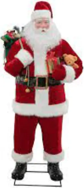 HOME ACCENTS HOLIDAY CHR-22566 6ft Animated Santa Greeter