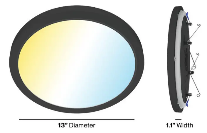 Sunco Lighting 13 Inch LED Ceiling Night Light Selectable CCT -