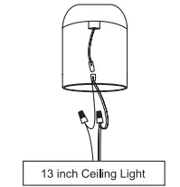 Sunco Lighting 13 Inch LED Ceiling Night Light Selectable CCT - wires39