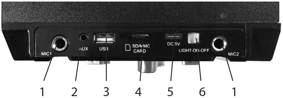 media tech MT3150 Partybox BT Wireless Speaker - Top view